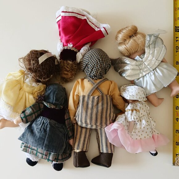 Unbranded Porcelain Doll Set of 6 GUC - Picture 2 of 7